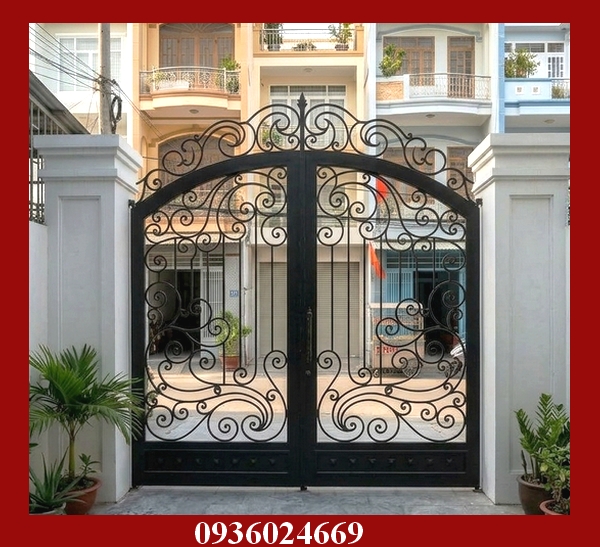 cửa cổng sắt mỹ thuật