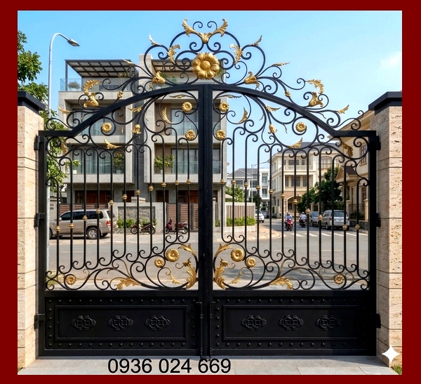 cổng sắt mỹ thuật đẹp