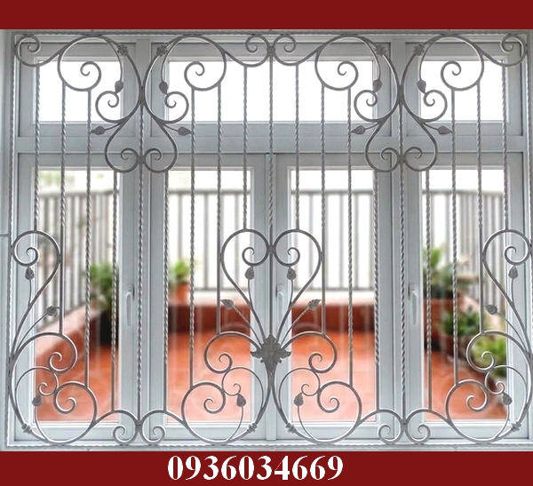 cửa sổ sắt đẹp hoa văn nghệ thuật