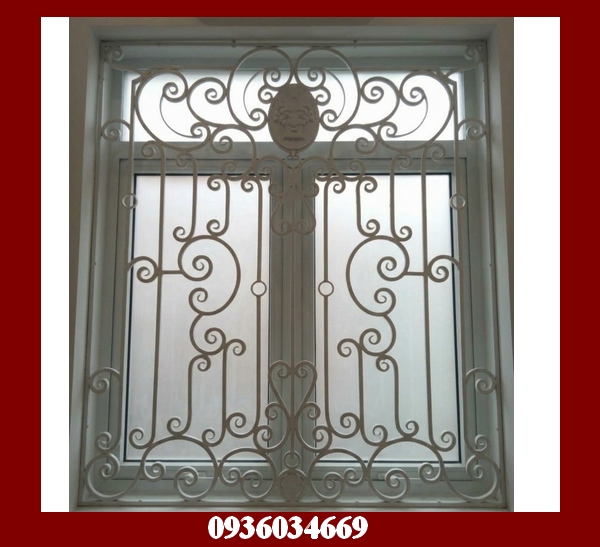 mẫu cửa sổ sắt hoa văn nghệ thuật