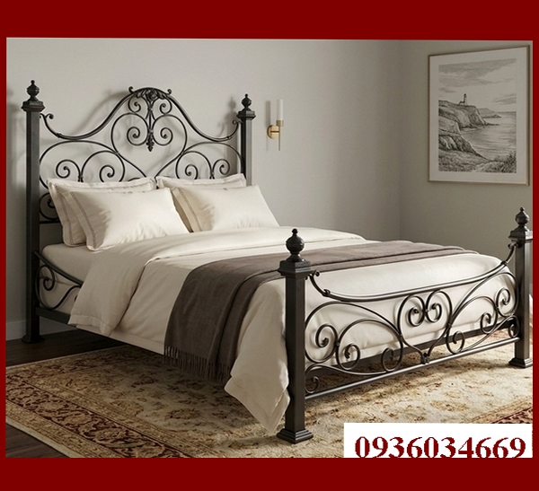 giường sắt cổ điển