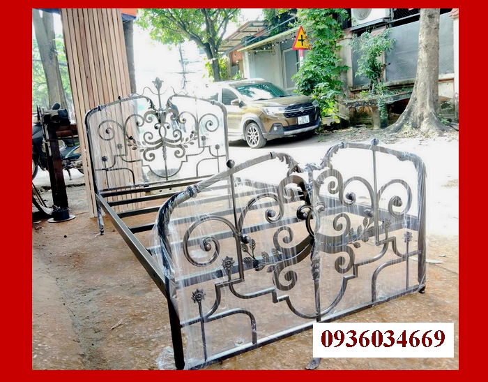 mẫu giường sắt 1m2 giường sắt 1m2