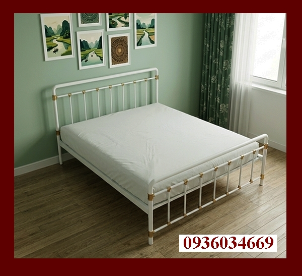 mẫu giường sắt hiện đại trẻ trung