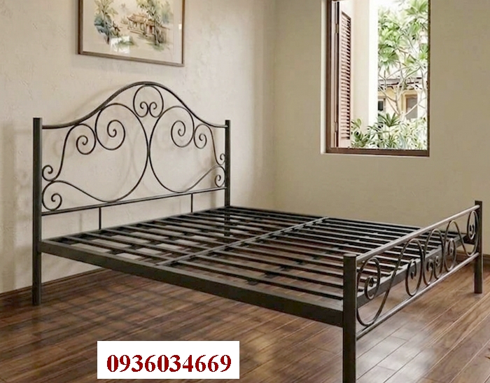 giường sắt phong cách châu âu