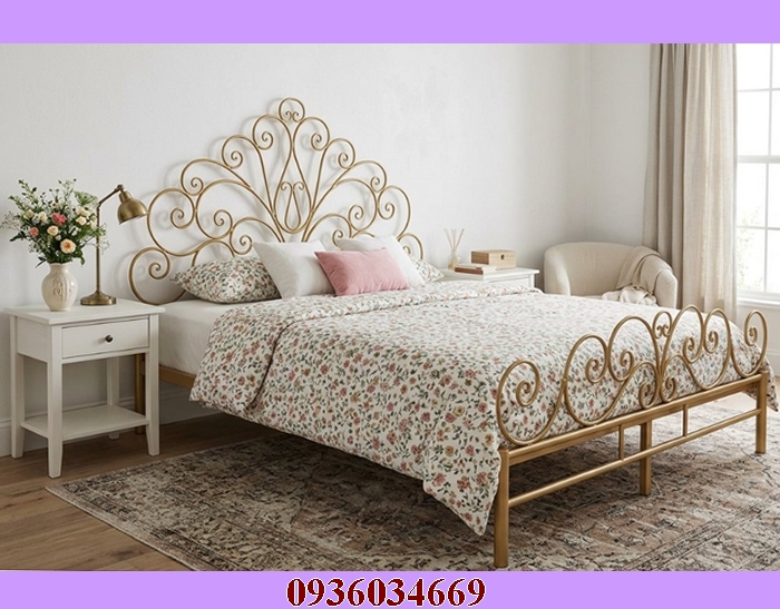giường sắt tân cổ điển