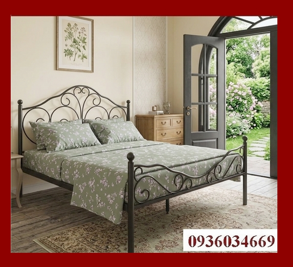 mẫu giường sắt tân cổ điển