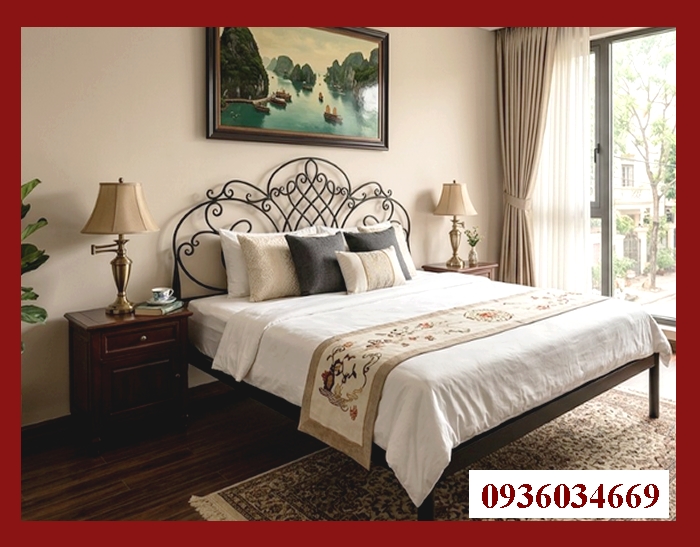 giường sắt tân cổ điển