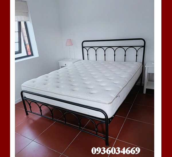 mẫu giường sắt đơn giản hiện đại