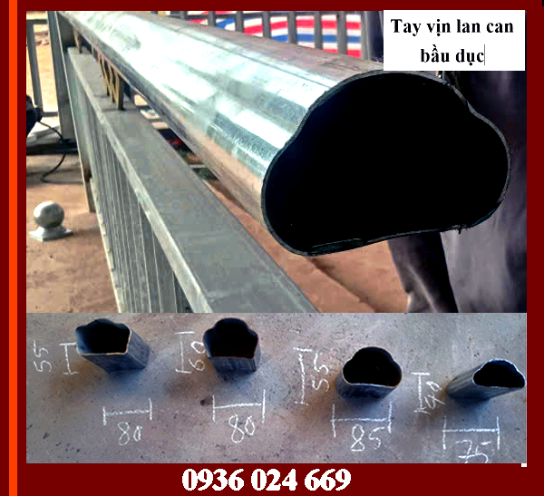 tay vịn lan can sắt